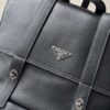 Prada Large Leather Handheld Backpack – Black