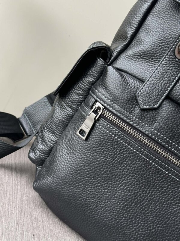 Prada Large Leather Handheld Backpack – Black
