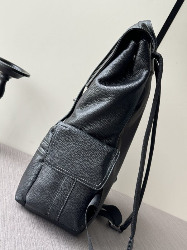 Prada Large Leather Handheld Backpack – Black