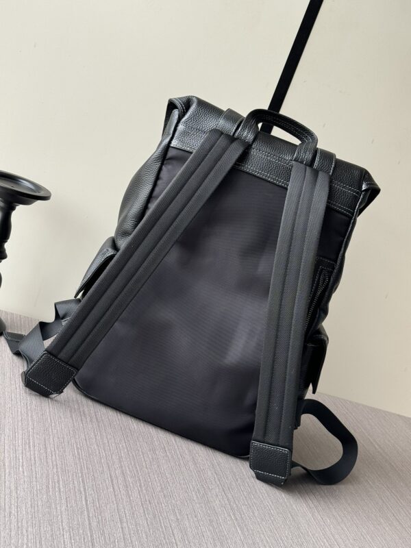 Prada Large Leather Handheld Backpack – Black