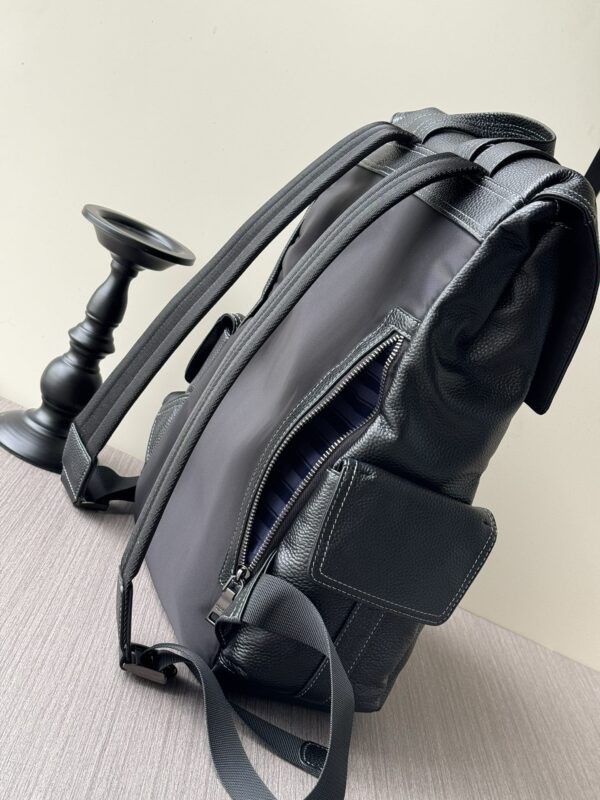 Prada Large Leather Handheld Backpack – Black