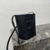 sy_no_F99E1C016526C77814C1B1068E582E09_1 Black Cuir Triomphe Small Smooth Calfskin Bucket Bag