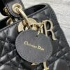 sy_no_FA26B0491A4CEFDD6E037B82035A0078_3 Dior Black and Gold Lambskin 5-Gusset Lady Dior Bag