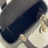 sy_no_FA26B0491A4CEFDD6E037B82035A0078_7 Dior Black and Gold Lambskin 5-Gusset Lady Dior Bag