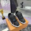 Louis Vuitton LV Trainer Maxi Black Crystal-Embellished Sneakers