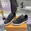 Louis Vuitton LV Trainer Maxi Black Crystal-Embellished Sneakers
