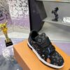 Louis Vuitton LV Trainer Maxi Black Crystal-Embellished Sneakers