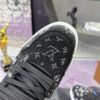 Louis Vuitton LV Trainer Maxi Black Crystal-Embellished Sneakers