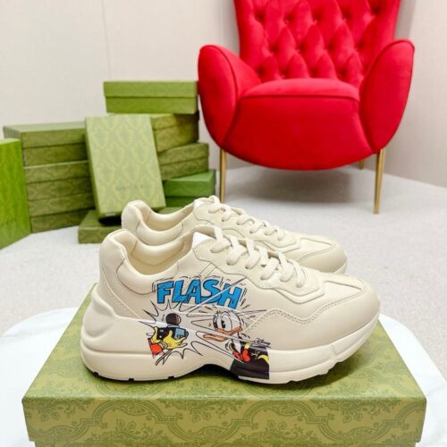 sy_no_FA8D5BA456D0E52A45080C3F491586C2_0 Gucci Rhyton Leather Sneaker in Off-White
