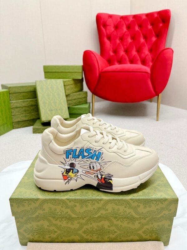 sy_no_FA8D5BA456D0E52A45080C3F491586C2_0 Gucci Rhyton Leather Sneaker in Off-White