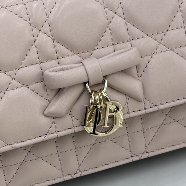 My Dior Mini Pearl Chain Bag – Pink Lambskin Bow