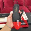 Black & Red Two-Tone Slingback Low-Heel Shoes