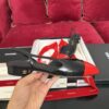 Black & Red Two-Tone Slingback Low-Heel Shoes