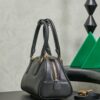 Miu Miu Women's Arcadie Calfskin Bowling Bag – Vintage-Style Shell Bag (Suitable for Commuting; Shoulder, Crossbody, or Hand-Carry)