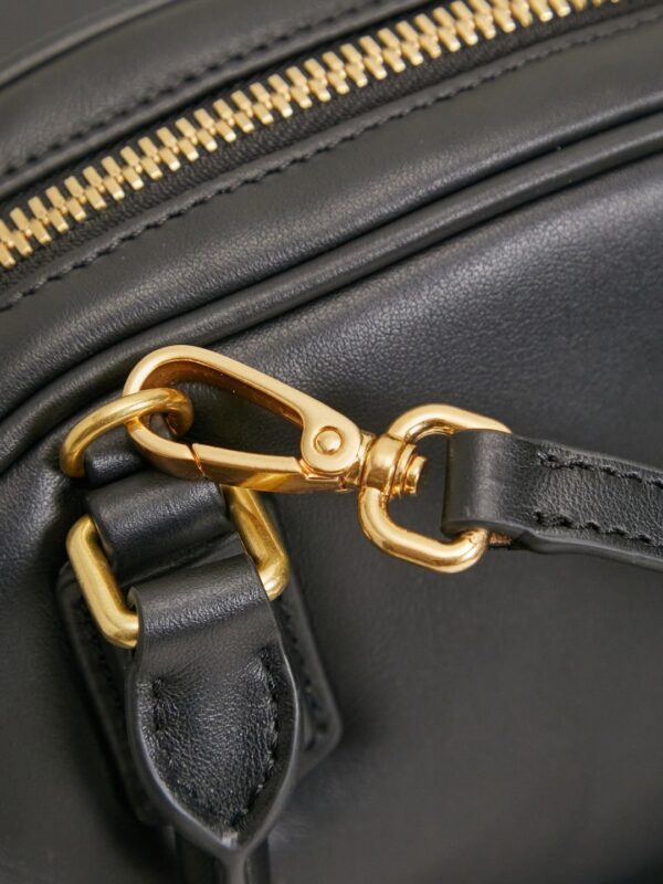 Miu Miu Women's Arcadie Calfskin Bowling Bag – Vintage-Style Shell Bag (Suitable for Commuting; Shoulder, Crossbody, or Hand-Carry)