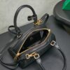 Miu Miu Women's Arcadie Calfskin Bowling Bag – Vintage-Style Shell Bag (Suitable for Commuting; Shoulder, Crossbody, or Hand-Carry)