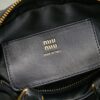 Miu Miu Women's Arcadie Calfskin Bowling Bag – Vintage-Style Shell Bag (Suitable for Commuting; Shoulder, Crossbody, or Hand-Carry)