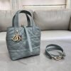 Dior Toujours Small Vertical Tote Bag in Cannage Calfskin (Basket-style) – Shoulder & Crossbody