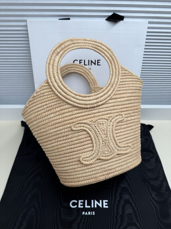 Raffia Woven Basket Bag