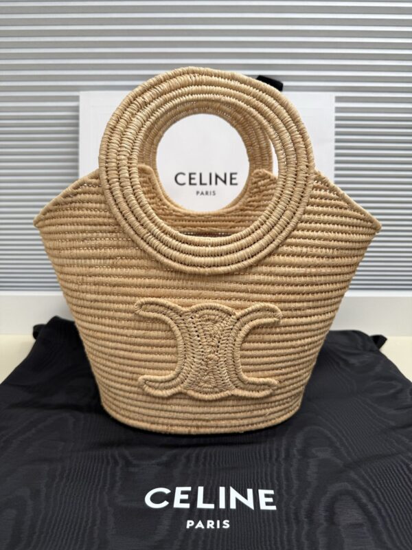 Raffia Woven Basket Bag