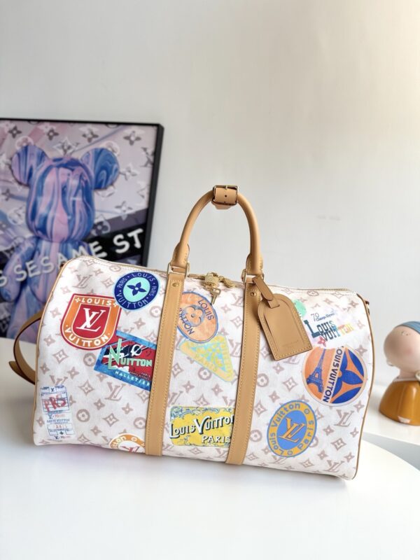 sy_no_FC8CA1CC9253148B65EFB8B8B3ADFC55_0 Louis Vuitton Keepall Bandoulière 45 Travel Bag – Monogram Dune
