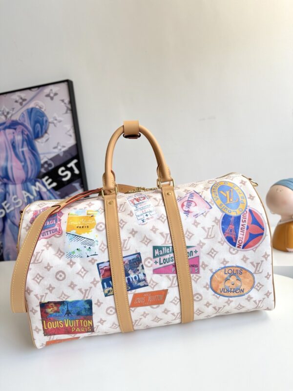 sy_no_FC8CA1CC9253148B65EFB8B8B3ADFC55_2 Louis Vuitton Keepall Bandoulière 45 Travel Bag – Monogram Dune