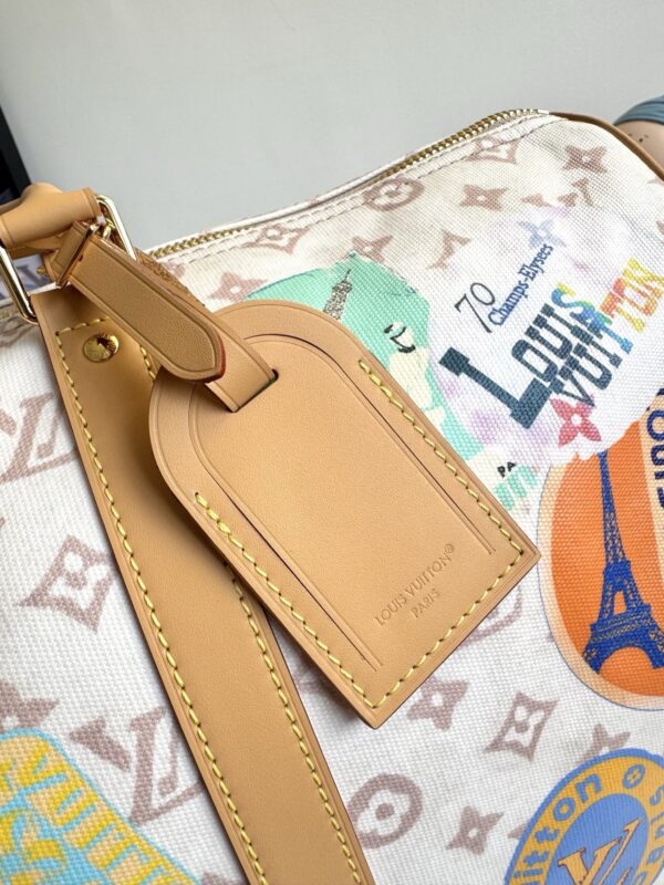 sy_no_FC8CA1CC9253148B65EFB8B8B3ADFC55_5 Louis Vuitton Keepall Bandoulière 45 Travel Bag – Monogram Dune