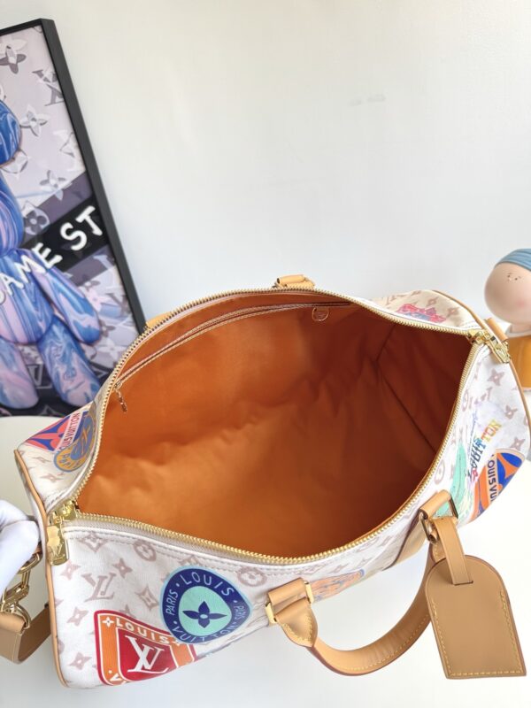 sy_no_FC8CA1CC9253148B65EFB8B8B3ADFC55_8 Louis Vuitton Keepall Bandoulière 45 Travel Bag – Monogram Dune