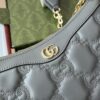 Matelassé Leather Handbag – Blue