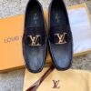 sy_no_FCAF9AC91EA9B1EFD71483694D72B468_0 Black & Deep Blue Calfskin Driving Loafers