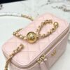 sy_no_FCBE621E6FA4944DB19D2B9AD491EF16_7 Chanel 24K Large Pearl Ball Vanity Bag – Pink Lambskin Leather with Gold Chain
