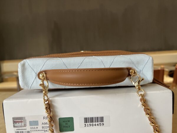 sy_no_FEFEC548214766D496EEAA707D1FFB29_4 Chanel Women's Quilted Washed Canvas & Denim Chain Shoulder/Handbag