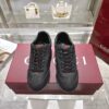 Gucci Black Leather Low-Top Sneaker with Green/Red Web Tag