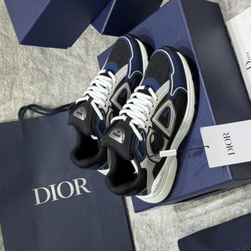 Black, Blue & Gray Retro Running Sneakers