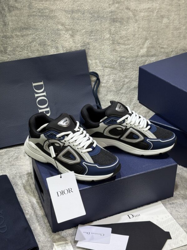 sy_no_FF75073F06D7BFEF0885232A136A1D56_1 Black, Blue & Gray Retro Running Sneakers