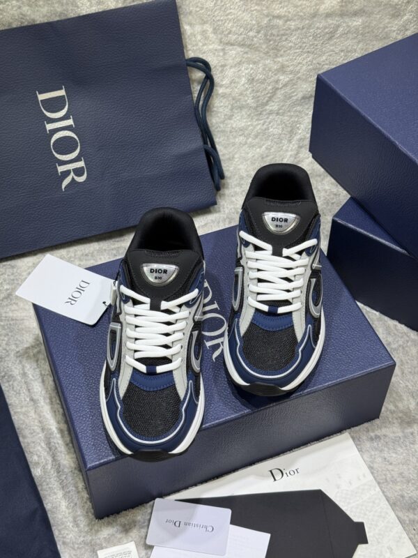 sy_no_FF75073F06D7BFEF0885232A136A1D56_2 Black, Blue & Gray Retro Running Sneakers