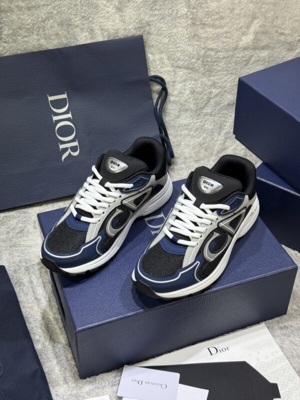 sy_no_FF75073F06D7BFEF0885232A136A1D56_3 Black, Blue & Gray Retro Running Sneakers