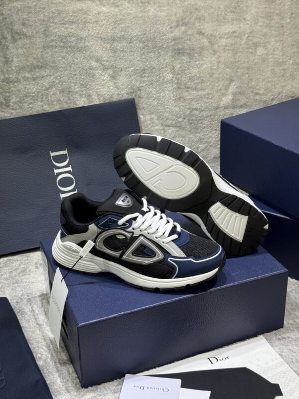 sy_no_FF75073F06D7BFEF0885232A136A1D56_8 Black, Blue & Gray Retro Running Sneakers