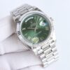 sy_no_008F2DD0E7BC8FA089941C18903D11B1_0 ROLEX Rolex Dog Tooth Ring Week Calendar Automatic Mechanical Movement Date/Week Display Waterproof Men's Watch Swiss Watch Green Dial Platinum Case