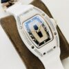 sy_no_00CC0987160F17629F3E723283F6AEE6_1 RICHARD MILLE ladies' series automatic mechanical movement with diamond studded white dial, ceramic case, rubber strap