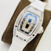sy_no_00CC0987160F17629F3E723283F6AEE6_2 RICHARD MILLE ladies' series automatic mechanical movement with diamond studded white dial, ceramic case, rubber strap