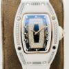 sy_no_00CC0987160F17629F3E723283F6AEE6_3 RICHARD MILLE ladies' series automatic mechanical movement with diamond studded white dial, ceramic case, rubber strap