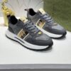 sy_no_00DDC8A5542CFA3EB9956260601502B8_0 Gucci Grey GG Monogram Web Stripe Low-Top Sneaker