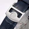 IWC Portugal series automatic mechanical movement blue panda dial waterproof date power reserve display men's watch Swiss watch white dial stainless steel case crocodile leather strap