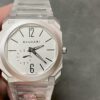 sy_no_014569372C4F495B502DDBD2754B8B8F_0 BVLGARI OCTO watch with automatic mechanical movement and stainless steel strap