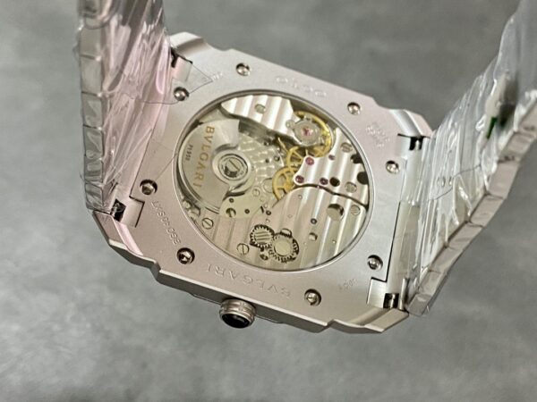 sy_no_014569372C4F495B502DDBD2754B8B8F_6 BVLGARI OCTO watch with automatic mechanical movement and stainless steel strap