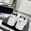 sy_no_01621E16CAFAD214C747CBB7D37737FB_5 Chanel White-Black Mixed-Material Platform Low-Top Sneaker with Embossed CC Logo