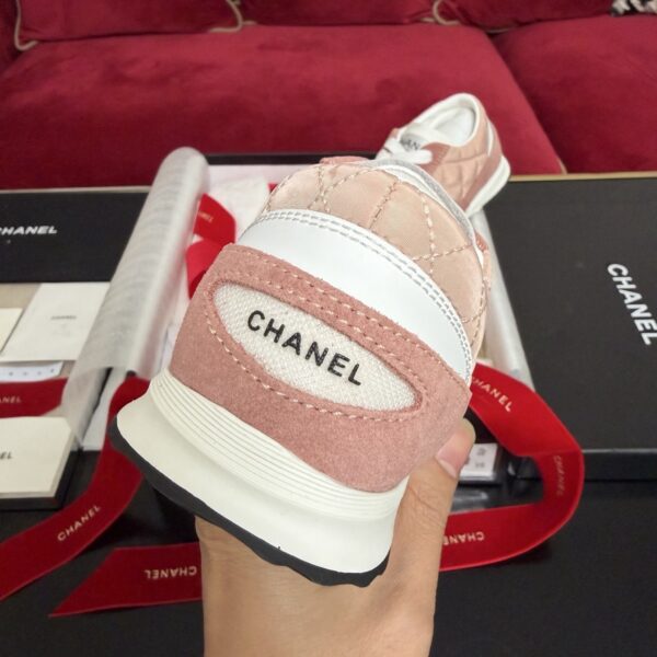 sy_no_017BA1962238ABFAB7FE2631D8A1BBC2_7 Chanel Quilted Nylon & Suede Retro Trainer Pink-Quilted-Nylon-Suede