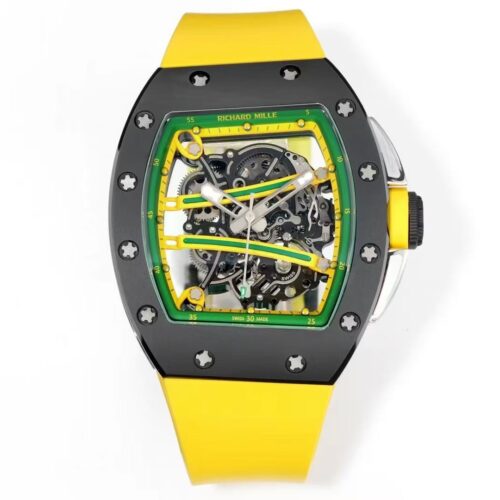 sy_no_021EC48390FEEF7EA86E872B3E3CCF1D_0 RICHARD MILLE Manual Mechanical Movement RICHARD MILLE Hollow Dial Ceramic Case Carbon Fiber Strap