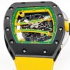 sy_no_021EC48390FEEF7EA86E872B3E3CCF1D_1 RICHARD MILLE Manual Mechanical Movement RICHARD MILLE Hollow Dial Ceramic Case Carbon Fiber Strap